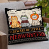 Happy Meowloween - Cat Personalized Custom Pillow - Halloween Gift For Pet Owners, Pet Lovers