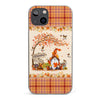 Oh My Gourd I Love Fall - Family Personalized Custom Clear Phone Case - Autumn Fall Gift For Grandma
