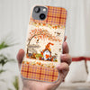 Oh My Gourd I Love Fall - Family Personalized Custom Clear Phone Case - Autumn Fall Gift For Grandma