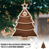 Blessings To Our Family This Holiday Season - Family Personalized Custom Shaped 2 Layered Wood Christmas Ornament - Christmas Gift For Family Members