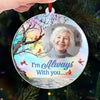 Custom Photo Until We Meet Again - Memorial Personalized Custom Hologram Ornament - Sympathy Gift, Christmas Gift For Family Members