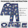 Custom Photo Wagging Tails All The Way To Christmas - Dog & Cat Personalized Custom Pajamas - Christmas Gift For Pet Owners, Pet Lovers