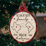 Custom Name Brothers Gifts for Long Distance Siblings - Personalized Ornament