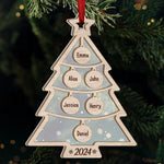 The Warmth Of Family Makes Christmas Glow - Family Personalized Custom Wood & Acrylic Ornament - Christmas Gift For Family Members