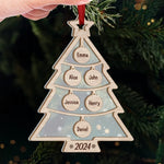 The Warmth Of Family Makes Christmas Glow - Family Personalized Custom Wood & Acrylic Ornament - Christmas Gift For Family Members