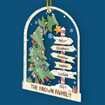 Love And Togetherness Make The Perfect Christmas - Family Personalized Custom Ornament - Acrylic Custom Shaped - Christmas Gift For Family Members
