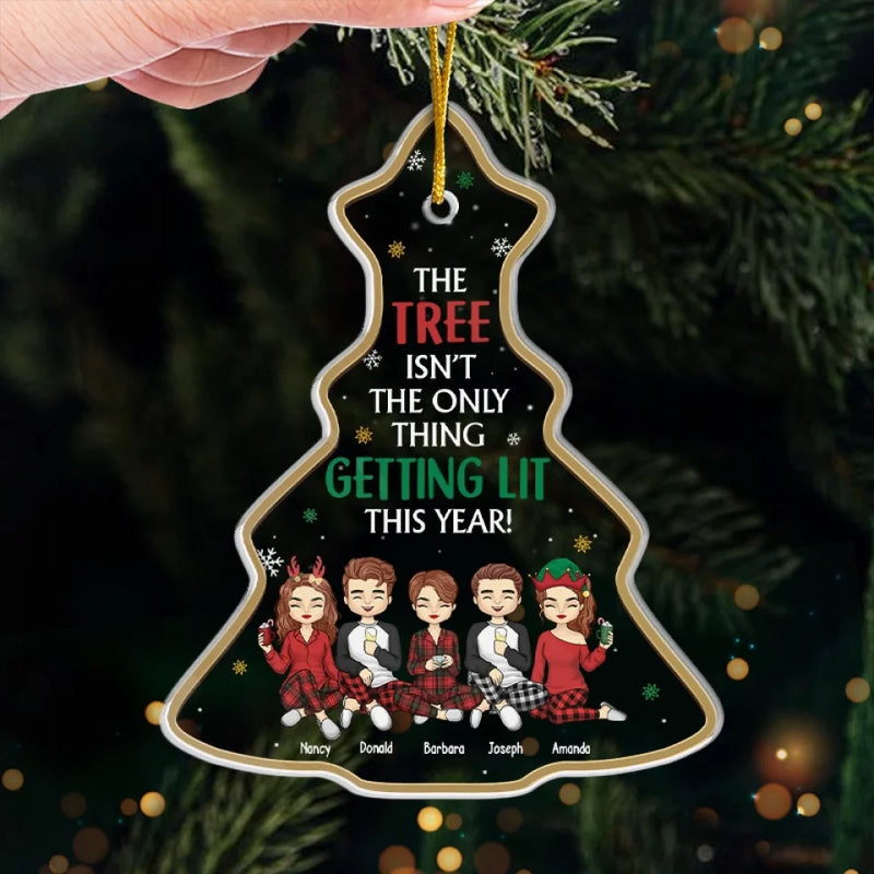 Christmas Is Better When Shared With Friends - Bestie Personalized Custom Ornament - Acrylic Custom Shaped - Christmas Gift For Best Friends, BFF, Sisters