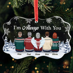 Fondly Remembered, Deeply Missed - Memorial Personalized Custom Benelux Glass Ornament - Sympathy Gift, Christmas Gift For Family Members