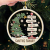 Family Is Where Life Begins And Love Never Ends - Family Personalized Custom Ornament - Acrylic Custom Shaped - Christmas Gift For Family Members