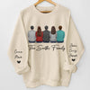 Christmas Adds To The Warmth Of Family Love - Family Personalized Custom Unisex Sweatshirt With Design On Sleeve - Christmas Gift For Family Members