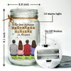 Brothers And Sisters Are As Close As Hands And Feet - Family Personalized Custom Mason Jar Light - Gift For Siblings, Brothers, Sisters