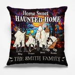 Keep Calm And Scary On - Family Personalized Custom Pillow - Halloween Gift For Family Members