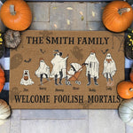 Pumpkins And Family Make The Best Halloween Memories - Family Personalized Custom Home Decor Decorative Mat - Halloween Gift For Family