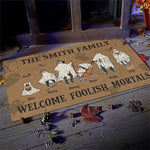Pumpkins And Family Make The Best Halloween Memories - Family Personalized Custom Home Decor Decorative Mat - Halloween Gift For Family