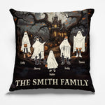 Custom Name Halloween Family Ghost Gifts - Personalized Pillow