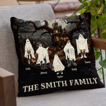 Custom Name Halloween Family Ghost Gifts - Personalized Pillow
