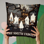 Custom Name Halloween Family Ghost Gifts - Personalized Pillow