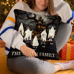 Custom Name Halloween Family Ghost Gifts - Personalized Pillow