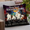 Keep Calm And Scary On - Family Personalized Custom Pillow - Halloween Gift For Family Members