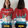 A Cozy Way To Celebrate Christmas With Your Furry Friends - Dog & Cat Personalized Custom Ugly Sweatshirt - Unisex Wool Jumper - Christmas Gift For Pet Owners, Pet Lovers