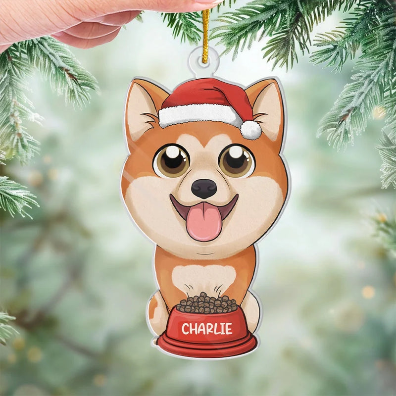 Hang A Little Love On The Tree This Christmas With A Custom Ornament - Dog & Cat Personalized Custom Ornament - Acrylic Custom Shaped - Christmas Gift For Pet Owners, Pet Lovers