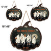 The Boo Crew - Family Personalized Shaped Wood Sign - Halloween Gift For Family Members