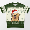 All I Want For Christmas Is You! - Dog & Cat Personalized Custom All Over Print Adult Short Sleeve Sweater - Christmas Gift For Pet Owners, Pet Lovers