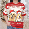All I Want For Christmas Is You! - Dog & Cat Personalized Custom All Over Print Adult Short Sleeve Sweater - Christmas Gift For Pet Owners, Pet Lovers