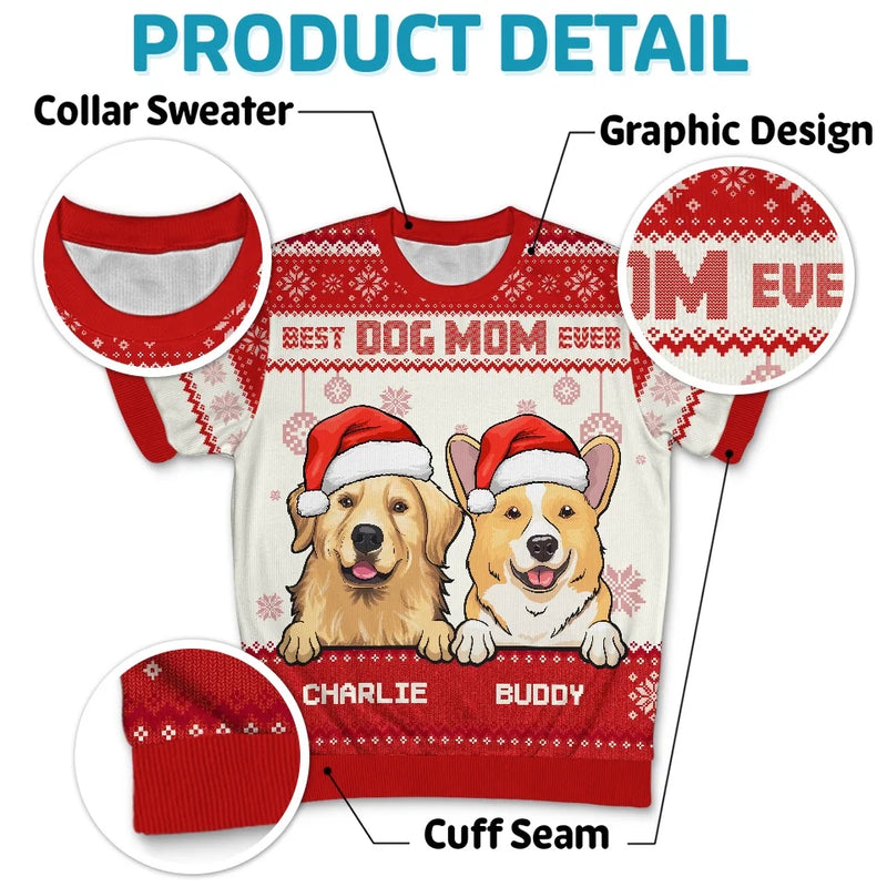 All I Want For Christmas Is You! - Dog & Cat Personalized Custom All Over Print Adult Short Sleeve Sweater - Christmas Gift For Pet Owners, Pet Lovers