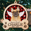Custom Photo You Have Left My Life, But You Will Never Leave My Heart - Memorial Personalized Custom Shaped 2 Layered Wood Christmas Ornament - Sympathy Gift, Christmas Gift For Pet Owners, Pet Lovers