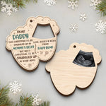 Custom Photo Our Baby Is On The Nice List This Year - Family Personalized Custom Shaped 2 Layered Wood Christmas Ornament - Christmas Gift For Baby Kids, Newborn Baby