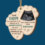 Custom Photo Our Baby Is On The Nice List This Year - Family Personalized Custom Shaped 2 Layered Wood Christmas Ornament - Christmas Gift For Baby Kids, Newborn Baby