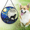 You Were More Than A Pet You Were Family - Memorial Personalized Custom Stained Glass Window Hanging Suncatcher - Sympathy Gift For Pet Owners, Pet Lovers