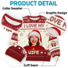 Custom Photo Holidays Are Better With You By My Side - Couple Personalized Custom Ugly Sweatshirt - Unisex Wool Jumper - Christmas Gift For Husband Wife, Anniversary