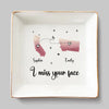 Long Distance The Best Of Me Is Yet To Come - Bestie Personalized Custom Jewelry Dish - Gift For Best Friends, BFF, Sisters