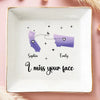 Long Distance The Best Of Me Is Yet To Come - Bestie Personalized Custom Jewelry Dish - Gift For Best Friends, BFF, Sisters