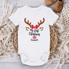 Our Little Reindeer Is Ready For Their First Sleigh Ride - Family Personalized Custom Baby Onesie - Christmas Gift For Baby Kids, Newborn Baby