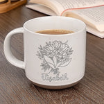 Our Friendship Blossoms Like A Garden In Spring - Bestie Personalized Custom Pottery Mug - Gift For Best Friends, BFF, Sisters