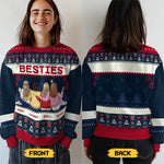 Custom Name Christmas Besties Gifts for Women - Personalized Sweatshirt