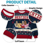 Custom Name Christmas Besties Gifts for Women - Personalized Sweatshirt