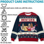 Custom Name Christmas Besties Gifts for Women - Personalized Sweatshirt