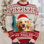 Custom Pet Photo Christmas Gifts for Dog Lovers - Personalized Sweatshirt