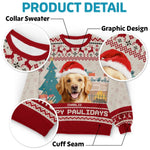 Custom Pet Photo Christmas Gifts for Dog Lovers - Personalized Sweatshirt