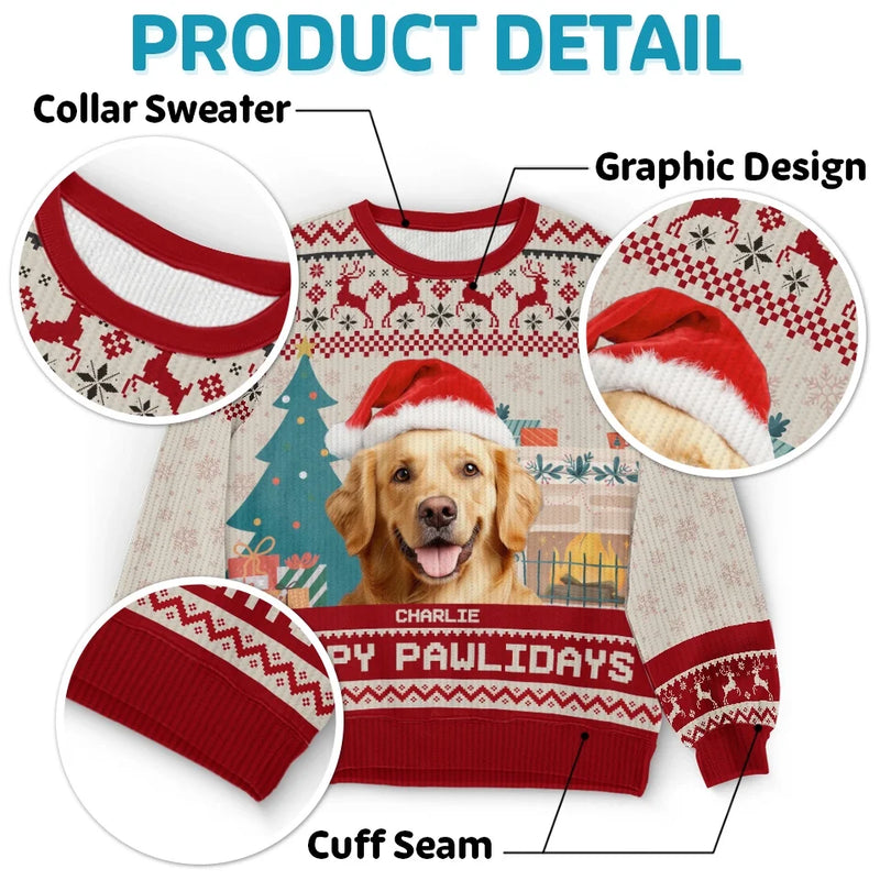 Custom Photo You're The Best Present Ever - Dog & Cat Personalized Custom Ugly Sweatshirt - Unisex Wool Jumper - Christmas Gift For Pet Owners, Pet Lovers