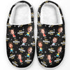 Custom Photo A Parent's Heart Finds Joy In A Child's Smile - Family Personalized Custom Fluffy Slippers - Christmas Gift For Family Members