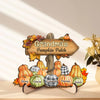 Grandma's Pumpkin Patch - Family Personalized Custom 2-Layered Wooden Plaque With Stand - Gift For Mom, Grandma