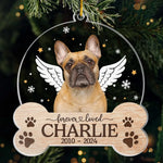 Custom Name Pet Memorial Gifts for Dog Lovers - Personalized Ornament