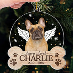Custom Name Pet Memorial Gifts for Dog Lovers - Personalized Ornament