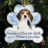 Custom Photo Best Friends Come In All Breeds - Memorial Personalized Custom Ornament - Acrylic Custom Shaped - Sympathy Gift, Christmas Gift For Pet Owners, Pet Lovers
