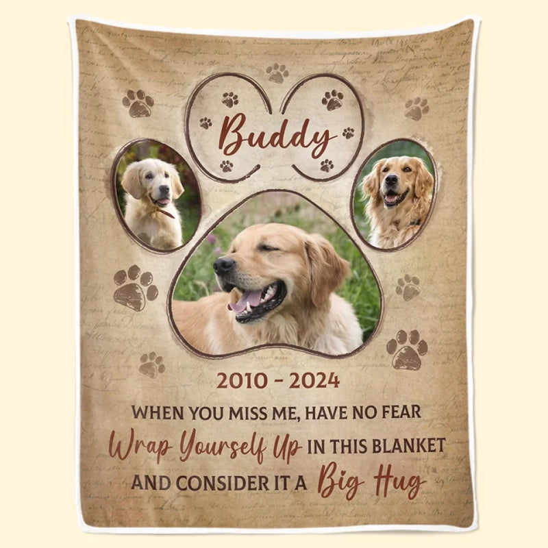 Custom Photo Sometimes The Smallest Things Take Up The Most Room In Your Heart - Memorial Personalized Custom Blanket - Sympathy Gift For Pet Owners, Pet Lovers